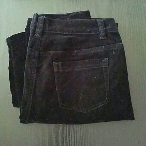 VintageY2k  black velvet pants